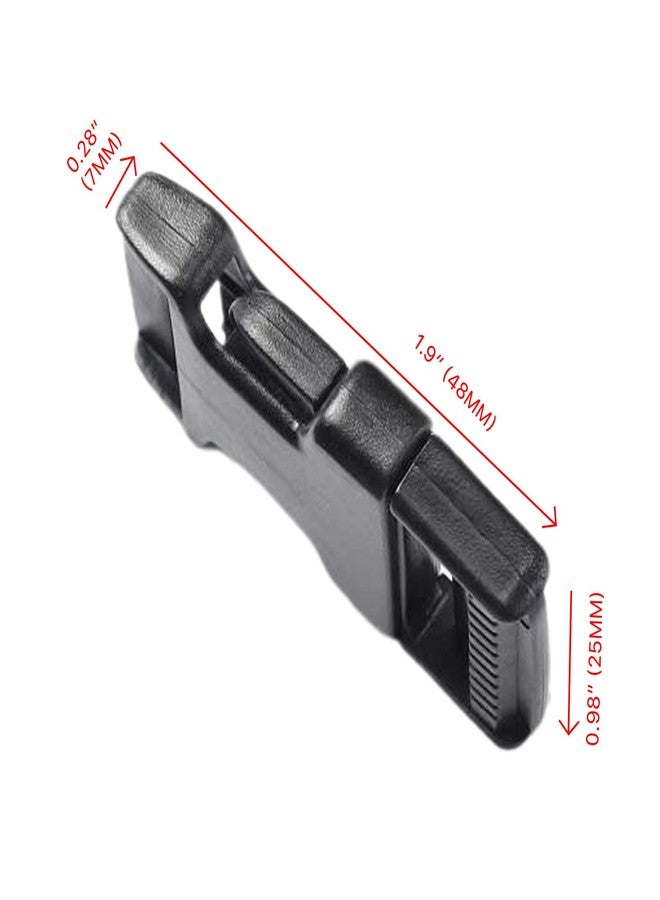 TXZWJZ Plastic-Buckles Adjustable Release Replacemen - 3/4 Inch Wide 40 Pack Webbing Buckle 3/4“ Quick Side Release Buckles for Luggage Straps Pet Collar Backpack Repairing TXZWJZ (Black) - Image 3